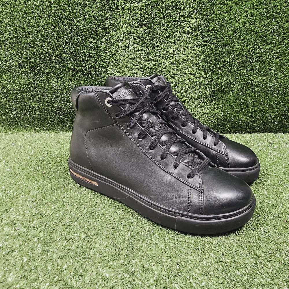 Birkenstock Bend Mid Black Leather Lace Up Ankle Sneaker Boots Womens 38 US 7